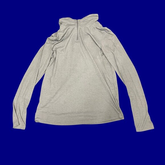 Under Armour HeatGear Grey Quarter-Zip Hoodie (Size L) – Lightweight Long Sleeve - Picture 4 of 11